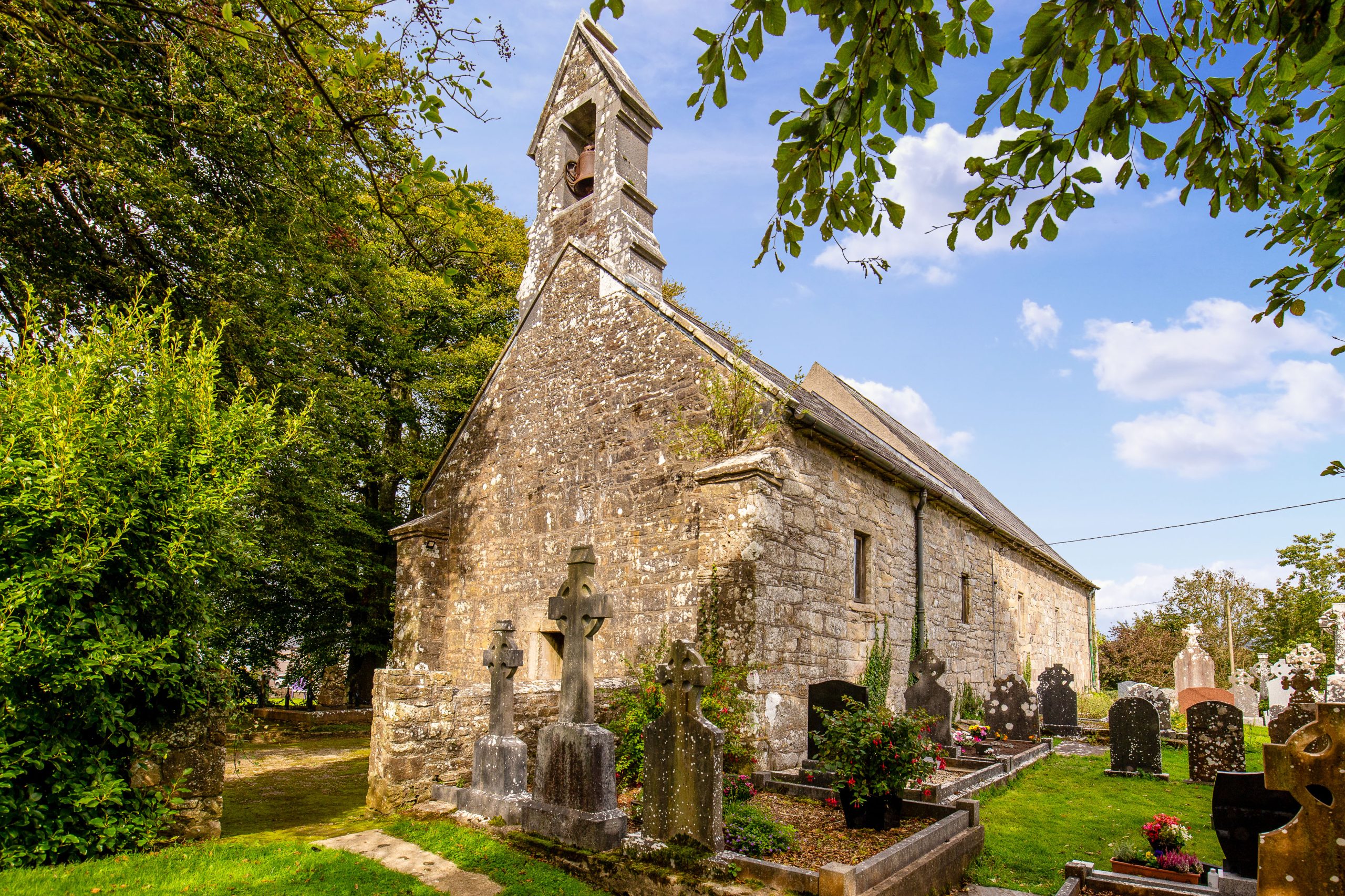 St Cronan's church Tuamgraney west end long shot