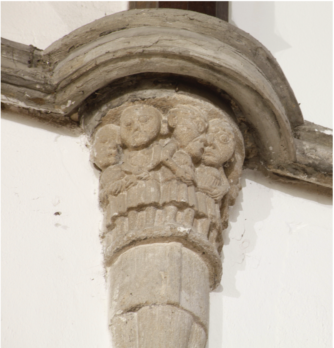 13th C corbel in chancel St. Flannan's Cathedral