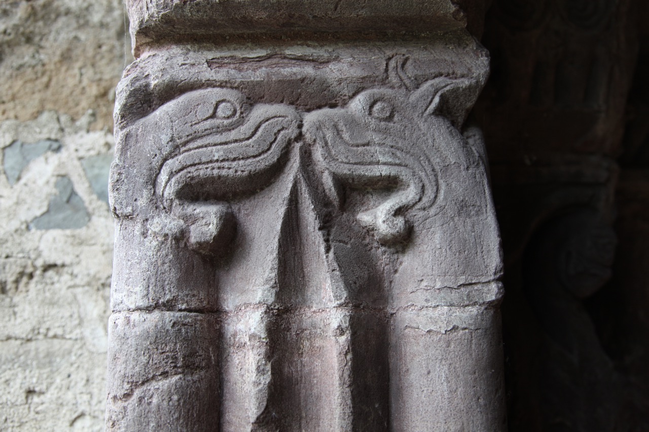 St Flannan's Cathedral Detail on Romanesque Portal